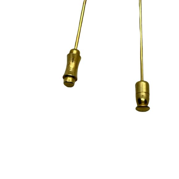 Star Treble Clef Music Lapel Stick Pin Retro Women's Gold Tone Classic Set Of 2 - Picture 5 of 12